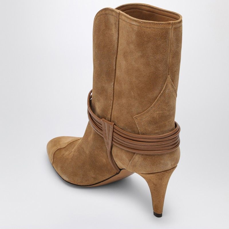 ISABEL MARANT Chic Suede Boot with Pointed Toe Design