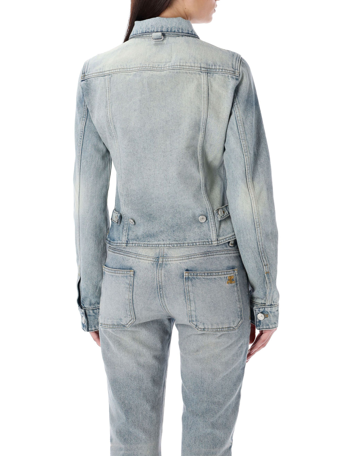 COURREGÈS Light Blue Denim Trucker Jacket for Women - SS24 Collection