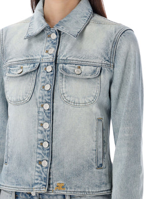 COURREGÈS Light Blue Denim Trucker Jacket for Women - SS24 Collection