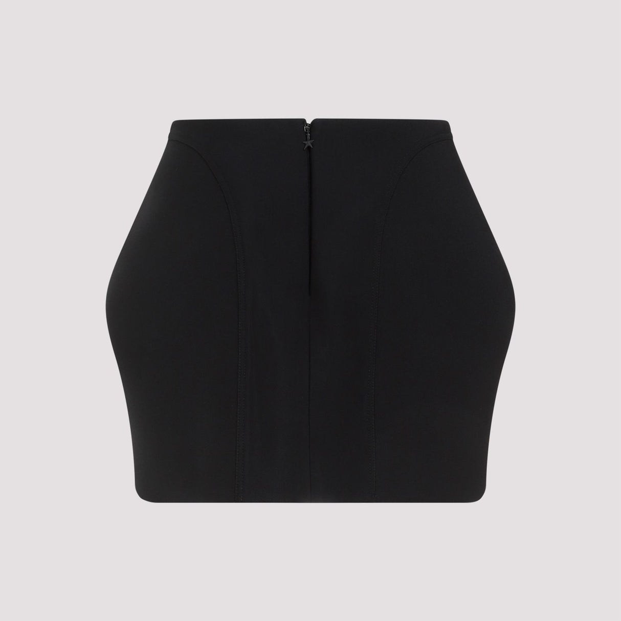 MUGLER Black Viscose Mini Skirt for Women - SS24 Collection