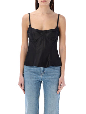 STELLA MCCARTNEY Sleek and Stylish Black Peplum Top for Women