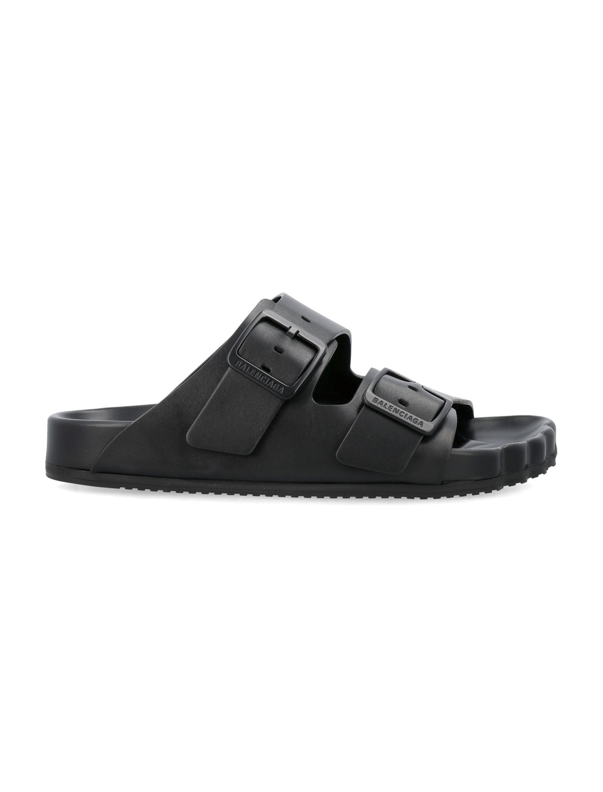 BALENCIAGA Anatomical Bovine Leather Sandals with Adjustable Buckles