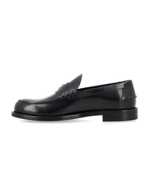 GIVENCHY Men's Slip-On Loafers with Metal Logo Plaque