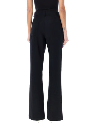 BALMAIN Luxurious Black Bootcut Pants for the Modern Woman - SS24