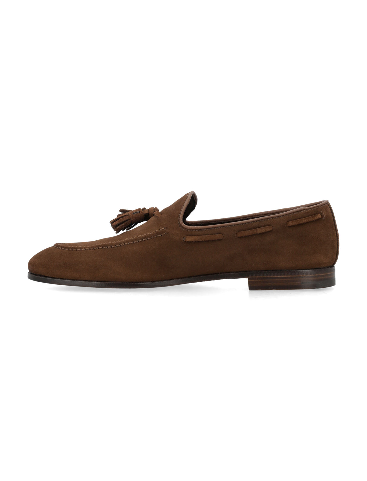 CHURCH'S Burnt Brown Suede Tassel Loafers for Men