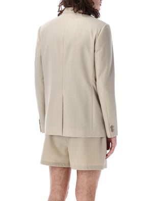 FENDI Men's Single-Breasted Blazer - Sartorial Cut, Jojoba Beige, SS24