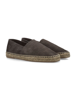 TOM FORD Men's Leather Slip-On Espadrille with Cord Sole - SS24 Collection