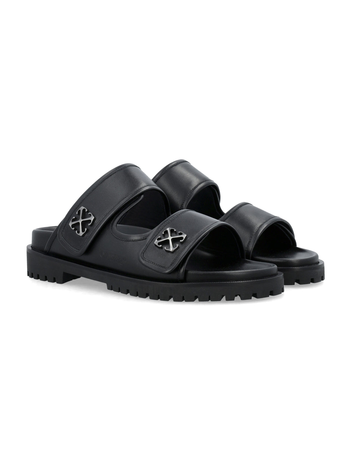 OFF-WHITE Leather Metal Arrow Sandal for Men - SS24