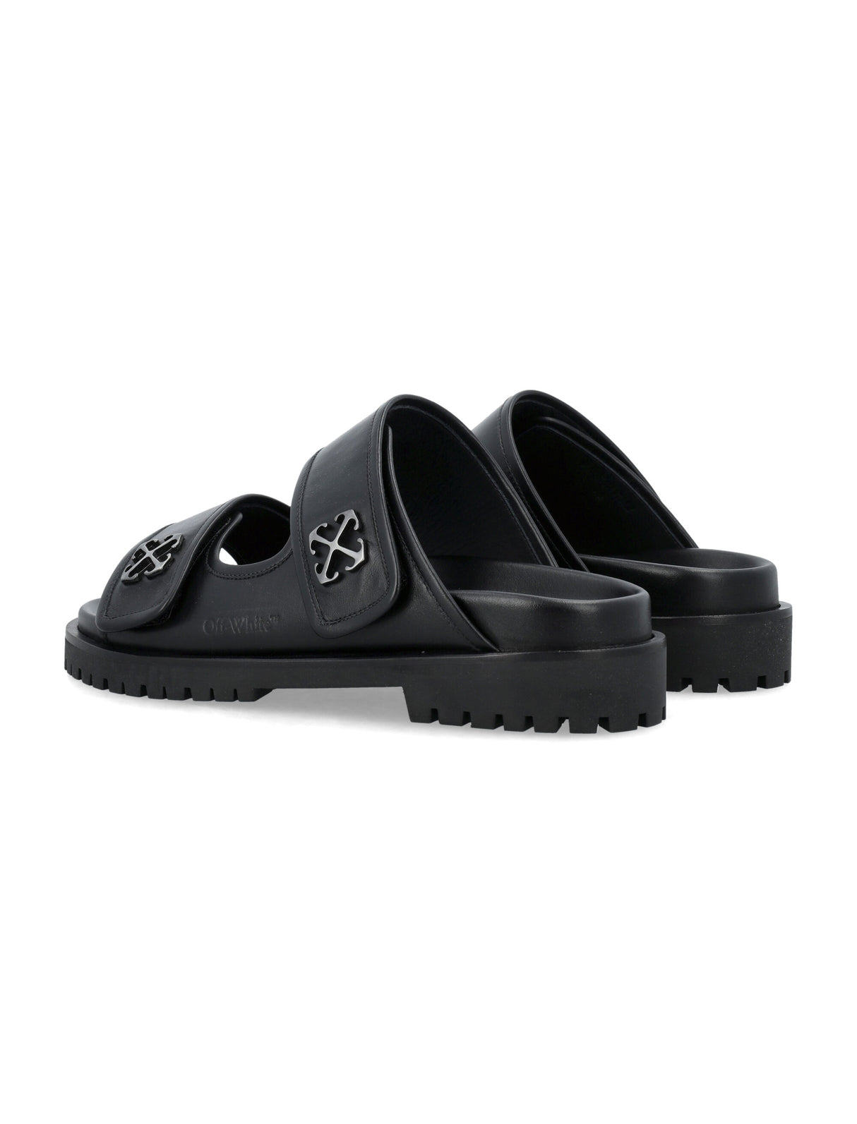 OFF-WHITE Leather Metal Arrow Sandal for Men - SS24