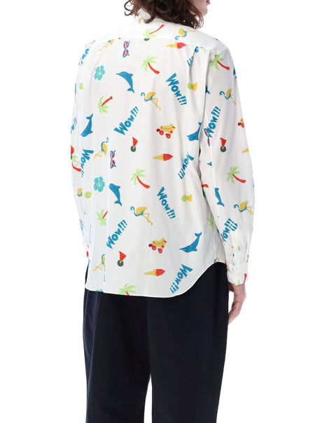 COMME DES GARÇONS HOMME PLUS Graphic Prints Cotton Shirt for Men by a Popular Designer Label