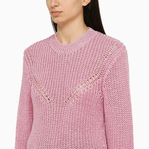 ISABEL MARANT Recycled Polyester Pink Crew-Neck Jumper for Women