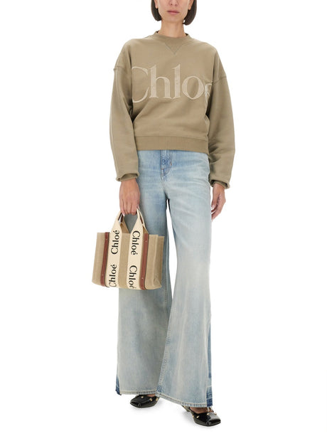 CHLOÉ Classic Logo Sweatshirt for Women - Size S