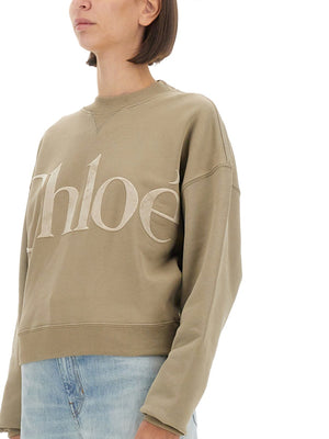 CHLOÉ Classic Logo Sweatshirt for Women - Size S