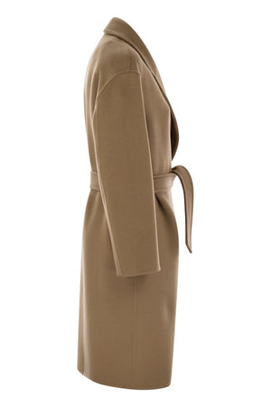 MAX MARA Cashmere Midi Jacket with Belt