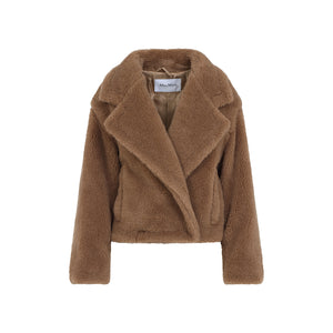 MAX MARA Camel Hair Teddy Short Jacket for Women