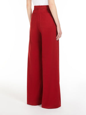 MAX MARA Long Cotton Trousers for Women - SS25 Collection