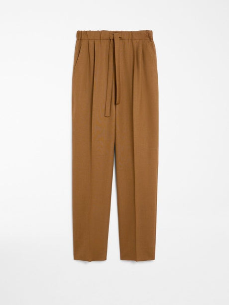 MAX MARA Elegant Long Trousers for Women - Tobacco