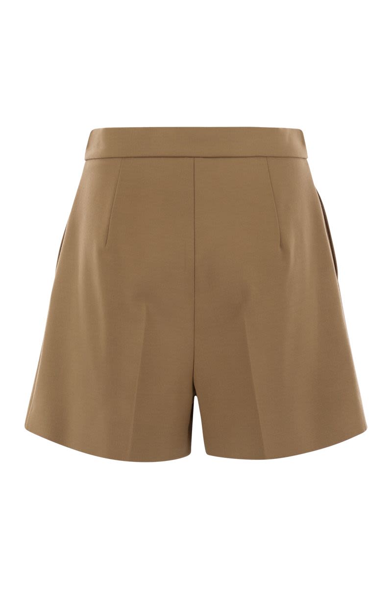 MAX MARA Tailored High-Waisted Woolen Mini Shorts