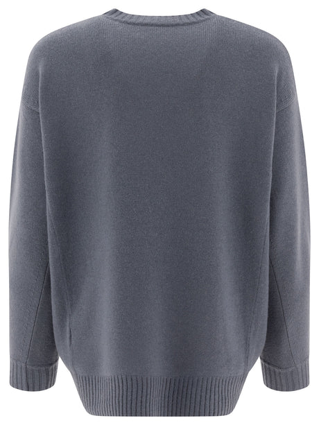 MAX MARA Light Blue Knit Sweater for Women - SS25 Collection