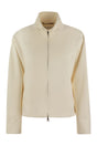 MAX MARA Polyamide Blend Sweatshirt with Golden Zip - Women's Outerwear