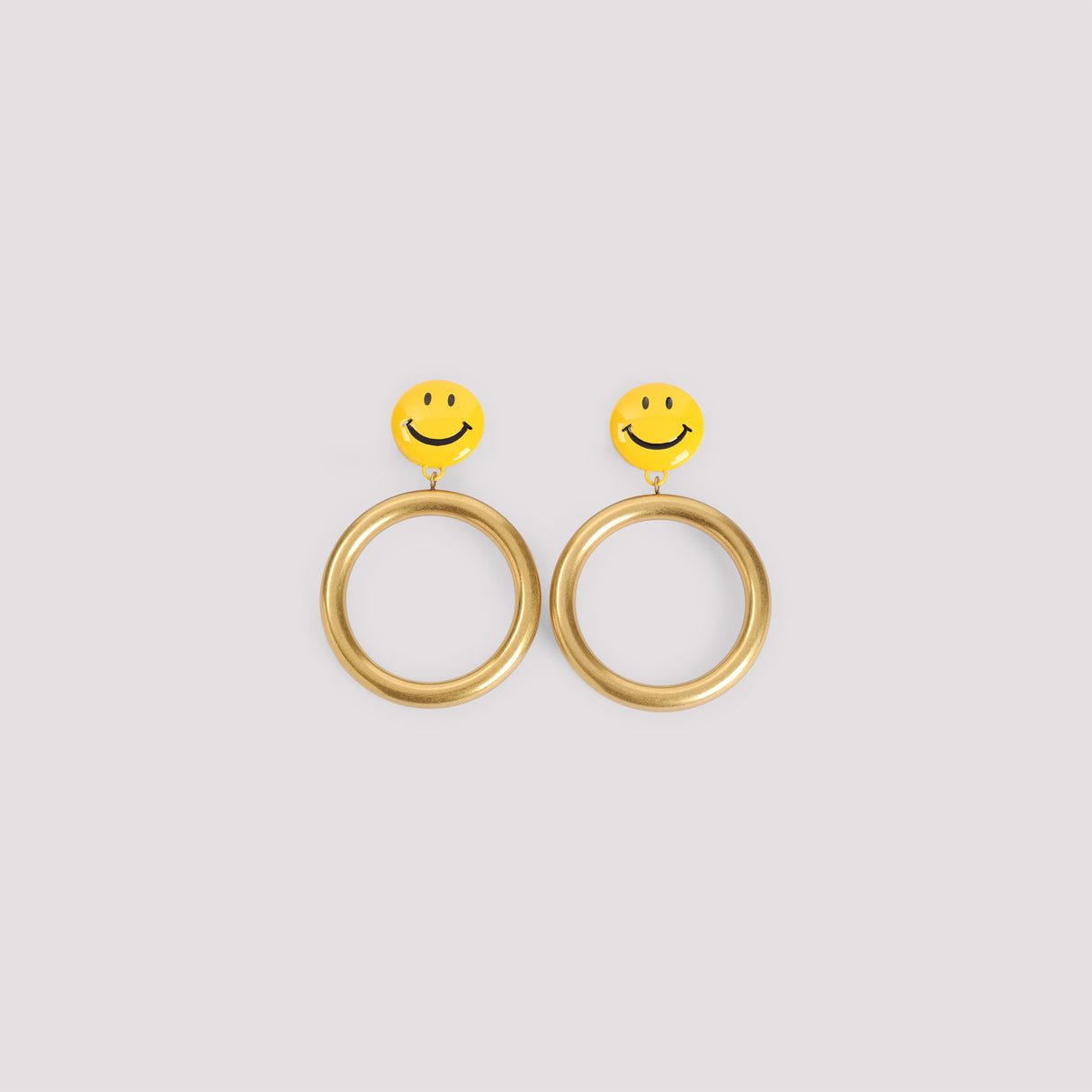 MOSCHINO COUTURE Statement Brass Earrings for Women