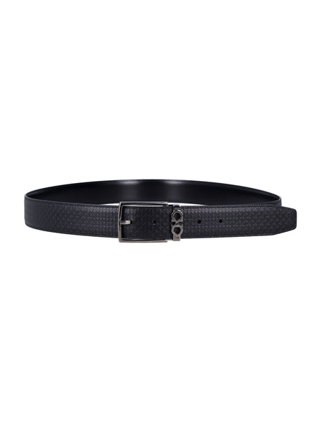 FERRAGAMO Reversible Adjustable Gancini Hook Belt 3.5 cm