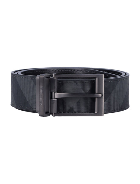 BURBERRY Reversible Check Belt - 3.5 cm Height