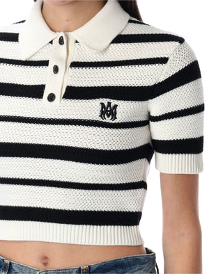 AMIRI Striped Mini Polo for Women