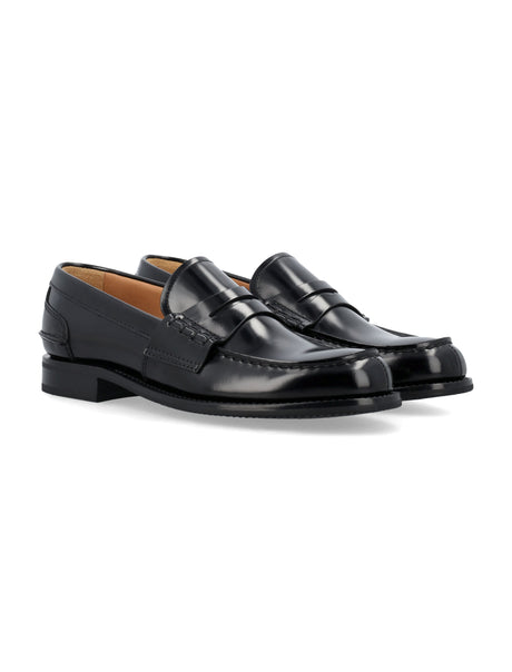 CHURCH'S Polished Fumè Loafer with Comfortable Support - Women's Size 5