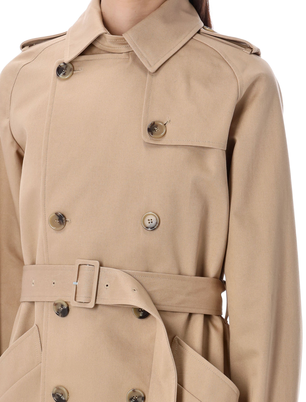 A.P.C. Classic Women's Double-Breasted Trench Jacket - Size 38