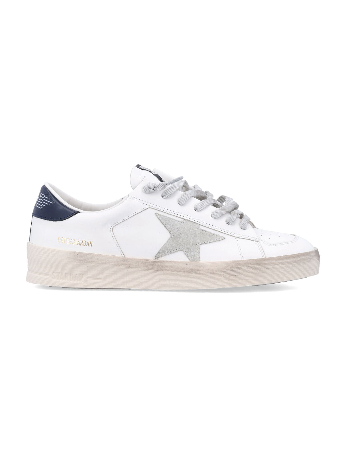 GOLDEN GOOSE Classic Round Toe Men's Sneakers with Vintage Finish