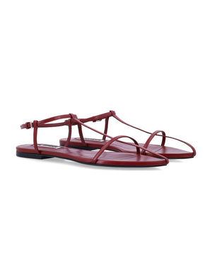 JIL SANDER Flat Cage Sandals for Women