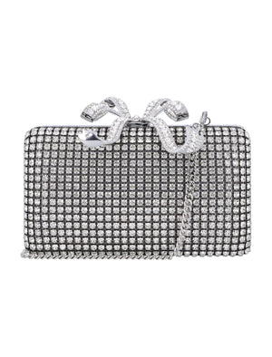 SELF-PORTRAIT Mini Crystal Box Clutch