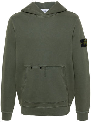 STONE ISLAND Classic Cotton Sweatshirt for Men - Fall/Winter 2024