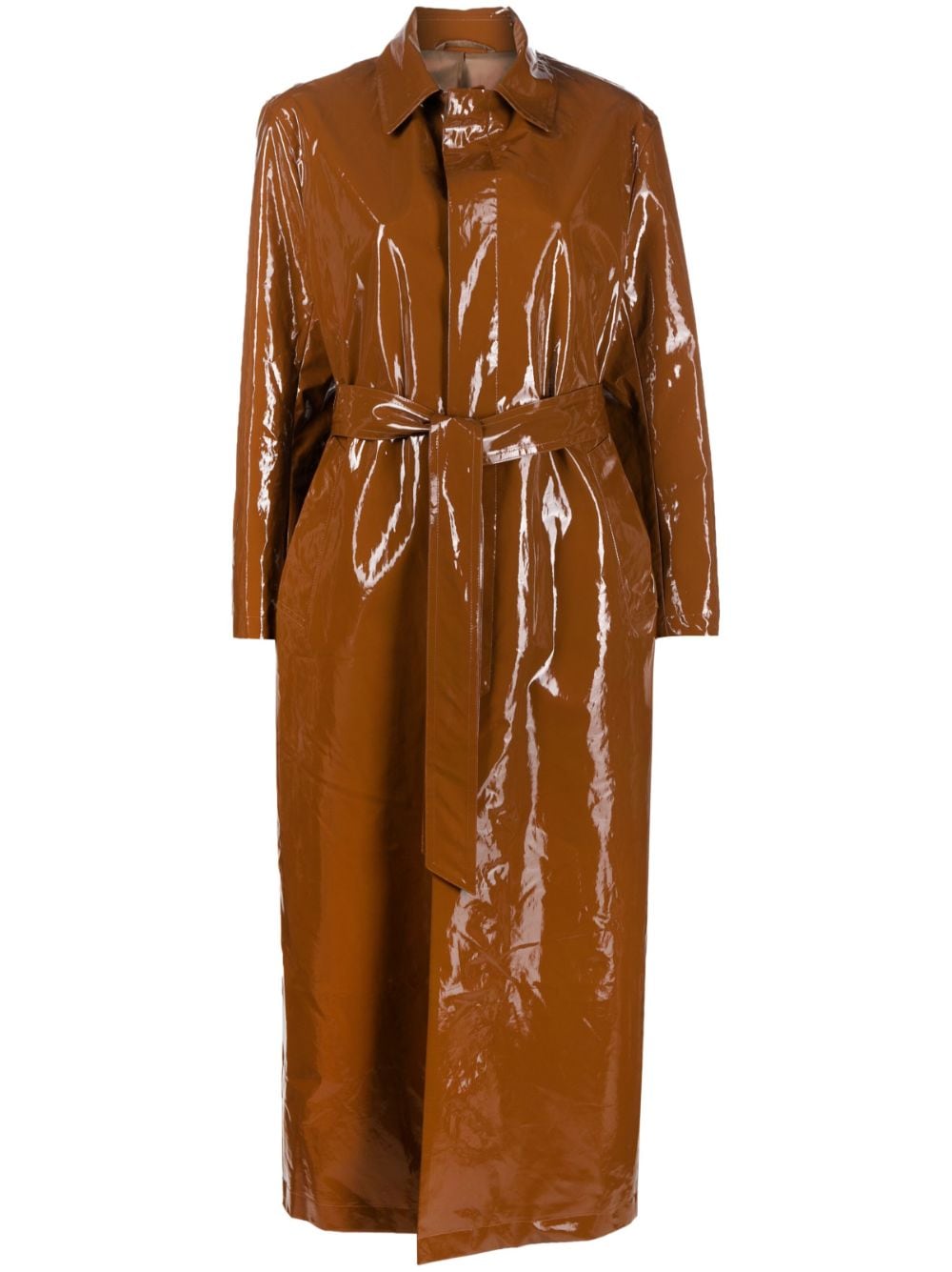 FILIPPA K Glossy-Finish Trench Coat for Women