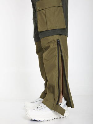 MONCLER GENIUS Green 1 Moncler x Pharrell Williams Convertible Technical-Nylon Pants for Men FW23