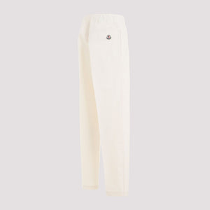 MONCLER Beige Cotton Track Pants for Men