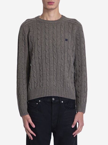 CELINE Triomphe Crewneck Sweater - Regular Fit