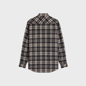 CELINE Checkered Cashmere Overshirt for Women