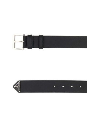 PRADA Elegant 100% Calf Leather Belt - 1.38 Inches Wide