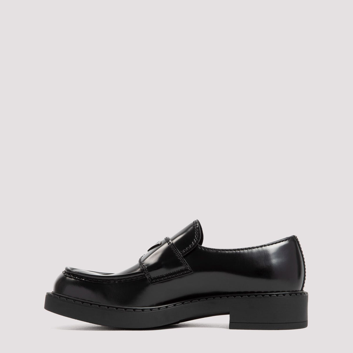 PRADA Chocolate Brushed Loafers for Men