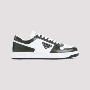 PRADA Downtown Luxe Leather Sneakers