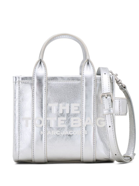 MARC JACOBS Mini Metallic Leather Tote Handbag