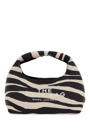 MARC JACOBS Zebra-Printed Grained Leather Mini Sack Handbag