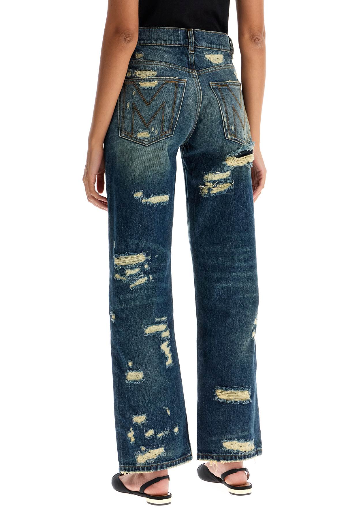 MARC JACOBS Women’s Straight Leg Rip & Repair Jeans