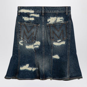 MARC JACOBS Worn Denim Mini Skirt