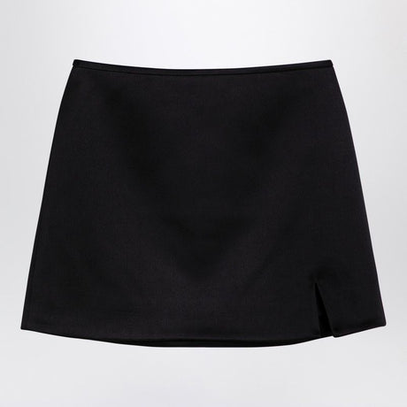 MARC JACOBS Chic Black Satin Mini Skirt