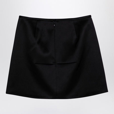 MARC JACOBS Chic Black Satin Mini Skirt