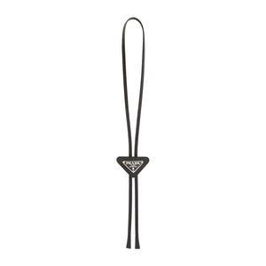 PRADA Saffiano Leather Bolo Tie with Logo