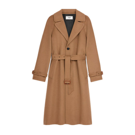 CELINE Elegant Camel Cloth Jacket for Women